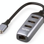LETLEX USB C Hub with RJ45 and USB 3.0-0