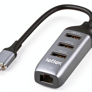 LETLEX USB C Hub with RJ45 and USB 3.0-0