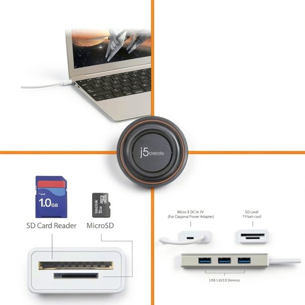j5create USB-C 3-Port HUB for Computer Peripherals-6