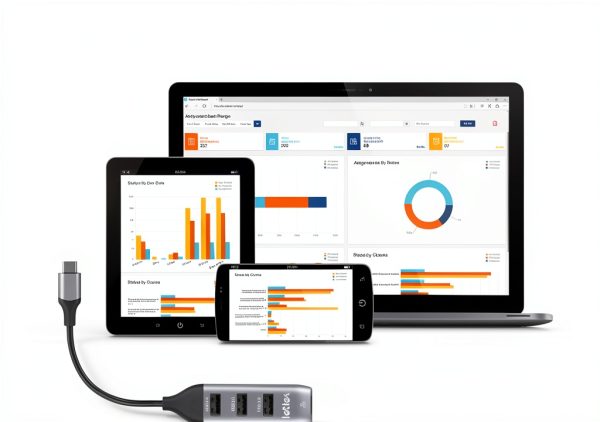 LETLEX USB C Hub with RJ45 and USB 3.0-4