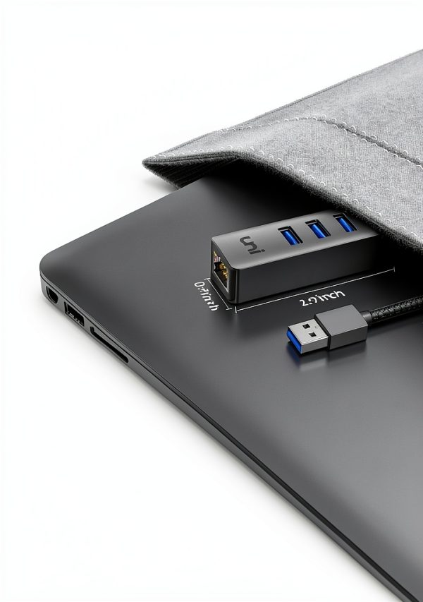 uni USB 3.0 Ethernet Adapter Grey-7