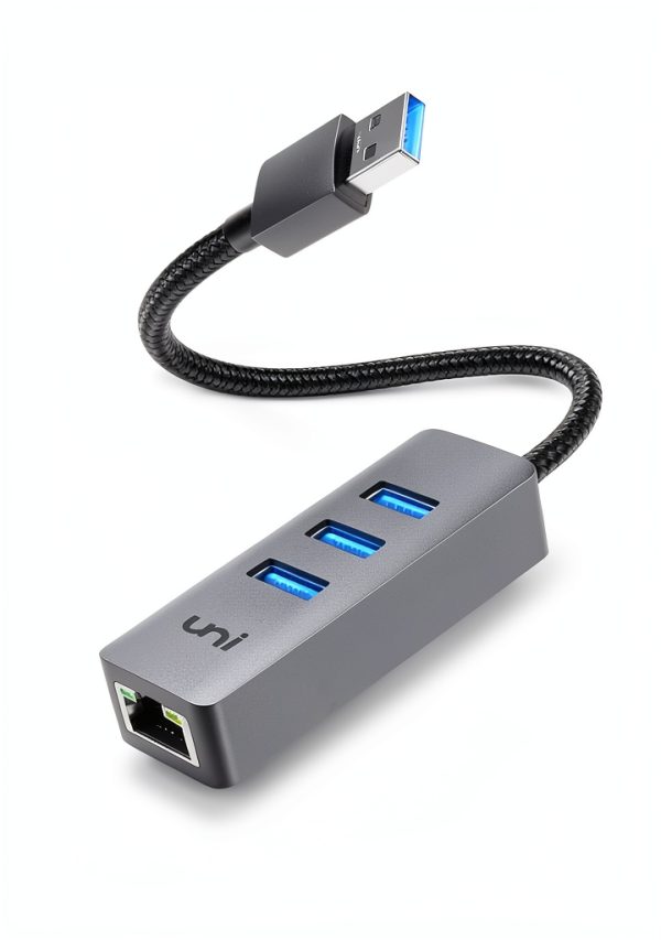 uni USB 3.0 Ethernet Adapter Grey-5