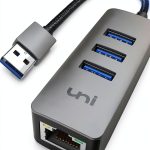 uni USB 3.0 Ethernet Adapter Grey-0