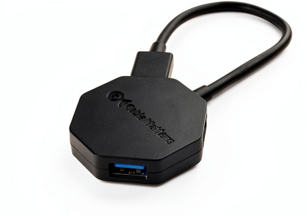 Cable Matters Ultra-Mini 4-Port USB 3.0 Hub Model 202045-BLK Black-1