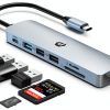 USB C Hub oditton 7-in-1 4K HDMI 100W PD Grey-0
