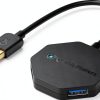Cable Matters Ultra-Mini 4-Port USB 3.0 Hub Model 202045-BLK Black-0