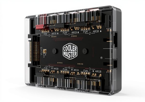 Cooler Master ARGB PWM Hub 6-Port Desktop Magnetic Mount-4