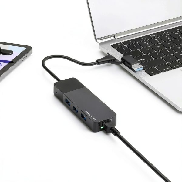 USB C to Ethernet Adapter with 3 USB 3.0 Ports – ALL LUCKY 1‑Pack-4