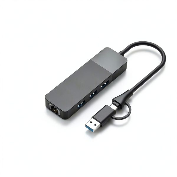 USB C to Ethernet Adapter with 3 USB 3.0 Ports – ALL LUCKY 1‑Pack-7