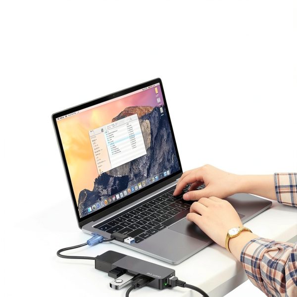 USB C to Ethernet Adapter with 3 USB 3.0 Ports – ALL LUCKY 1‑Pack-2