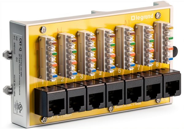 Legrand On-Q 8 Port Cat6 Interface Module UL Listed Steel Housing-6