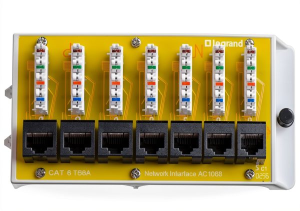 Legrand On-Q 8 Port Cat6 Interface Module UL Listed Steel Housing-0