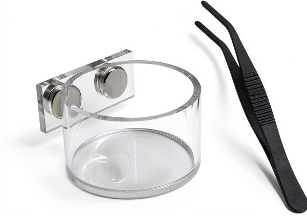 Jumping Spider Feeding Dish Set Julang Magnetic Water Bowl & Tongs-0