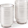 Crested Gecko Feeding Cups YOGURTCK 100pcs Transparent 0.5oz Bowls-0
