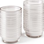 Crested Gecko Feeding Cups YOGURTCK 100pcs Transparent 0.5oz Bowls-0