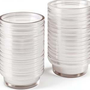 Crested Gecko Feeding Cups YOGURTCK 100pcs Transparent 0.5oz Bowls-0