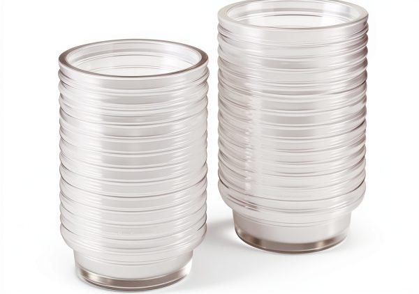 Crested Gecko Feeding Cups YOGURTCK 100pcs Transparent 0.5oz Bowls-0