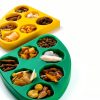 Hermit Crab Food Bowl HERPDEN 2pcs Corner Design 7-Compartment Bowl-1