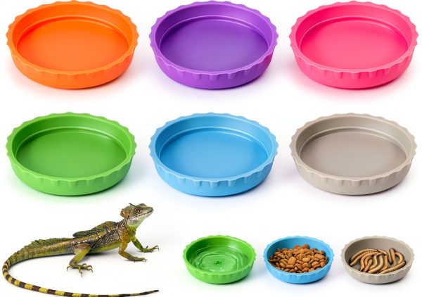 Crested Gecko Bowl Thinp Silicone Set of 6 Colors-0