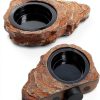 Magnetic Gecko Feeding Ledge OIIBO Resin with 3 PVC Cups 1.5lb Cap-4