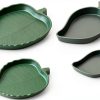 Terrarium Bowls 4Pack Feeding Dishes Leaf & Mango Shaped by SLSON-0