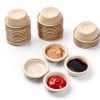 Paper Gecko Feeding Cups Reptiles Food and Water Bowls Feeder 0.5oz Small Cup Feeding Ledge Replacement Cups for Crested Gecko Lizards Spiders,100Pack-2