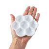 Hermit Crab Food Dish DQITJ 2pcs Ceramic Bowl 7 Compartments White-4