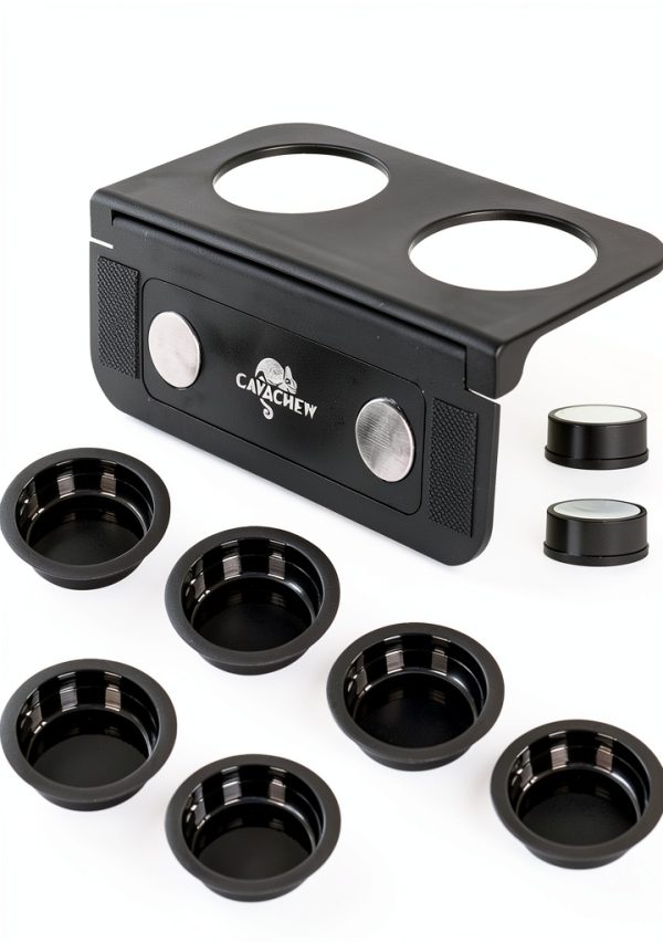 Magnetic Gecko Feeding Ledge CAVACHEW ABS Foldable Bowl with 6 Cups-0