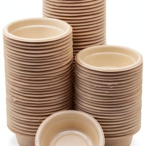 Pangea Large 1.5oz Paper Crested Gecko Food Water Cups 100 Mini Bowls-0