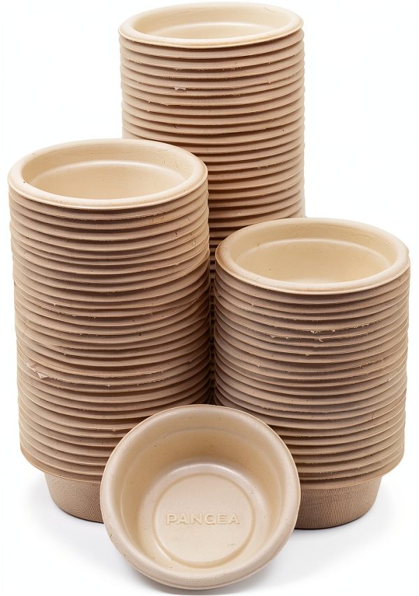 Pangea Large 1.5oz Paper Crested Gecko Food Water Cups 100 Mini Bowls-0