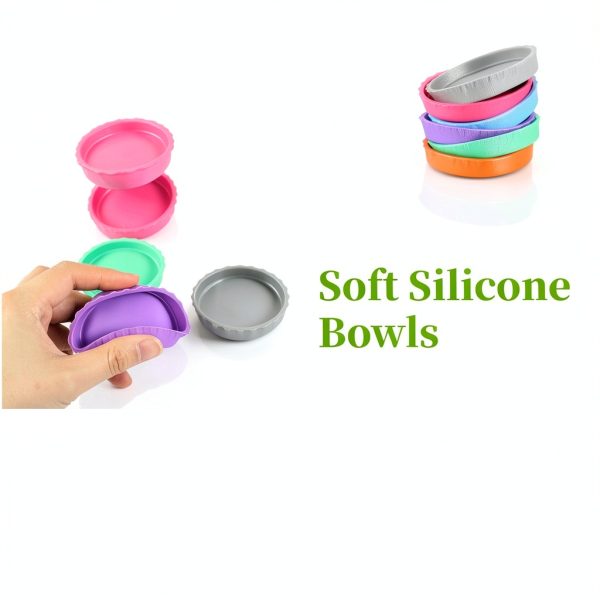 Crested Gecko Bowl Thinp Silicone Set of 6 Colors-2