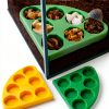 Hermit Crab Food Bowl HERPDEN 2pcs Corner Design 7-Compartment Bowl-0