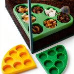 Hermit Crab Food Bowl HERPDEN 2pcs Corner Design 7-Compartment Bowl-0