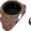 Magnetic Gecko Feeding Ledge OIIBO Resin with 3 PVC Cups 1.5lb Cap-3