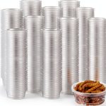 Gecko Food and Water Cups 500pcs Small Plastic Feeder by EBOOT 0.5oz-0