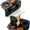 REPTI ZOO Magnetic Gecko Feeding Ledge, Acrylic Aboreal Feeding Ledge with 6PCS Cups, Strong Magnetic Reptile Ledge Gecko Food Ledge-4