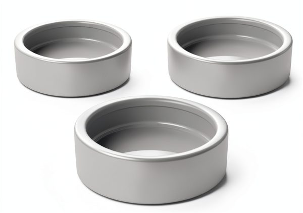 Reptile Food Dish Bowl, Worm Water Dish Small (2.75in) Lizard Gecko Ceramic Pet Bowl, Mealworms Bowls for Leopard Bearded Dragon Chameleon Hermit Crab Dubia Cricket Anti-Escape Superworm Feeder 2 Pack-3