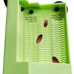 Reptile Corner Hunting Bowl - Glass Mount Insect Feeding Box for Reptile with Suction Cup which is Super Tight, Green, 6.29inch - M Size-0