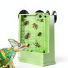 Reptile Corner Hunting Bowl - Glass Mount Insect Feeding Box for Reptile with Suction Cup which is Super Tight, Green, 6.29inch - M Size-5